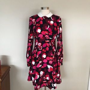 Kate spade “falling florals” crepe dress